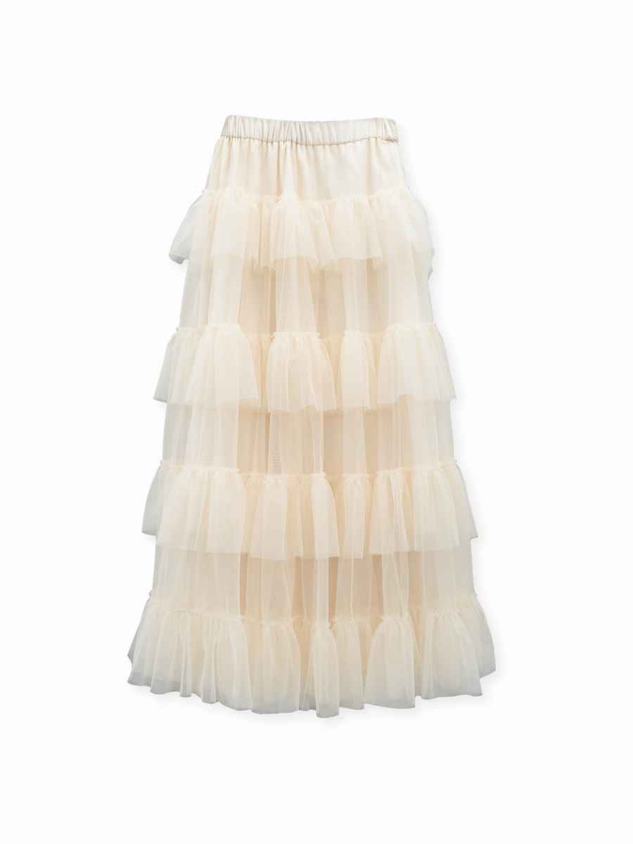 ロングチュールスカート