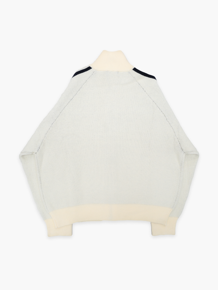 ダブルジップトラックニット