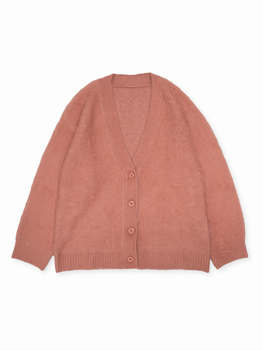 シャギーニットカーディガン