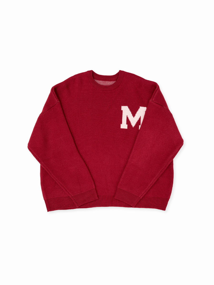 オーバーサイズカレッジニット