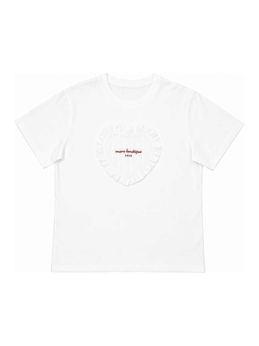 レースハート刺繍Tシャツ【7月14日発売】