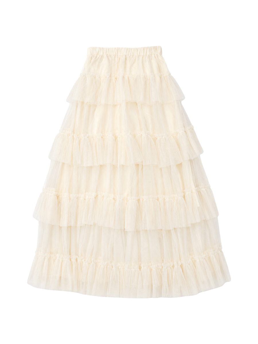 long tulle skirt