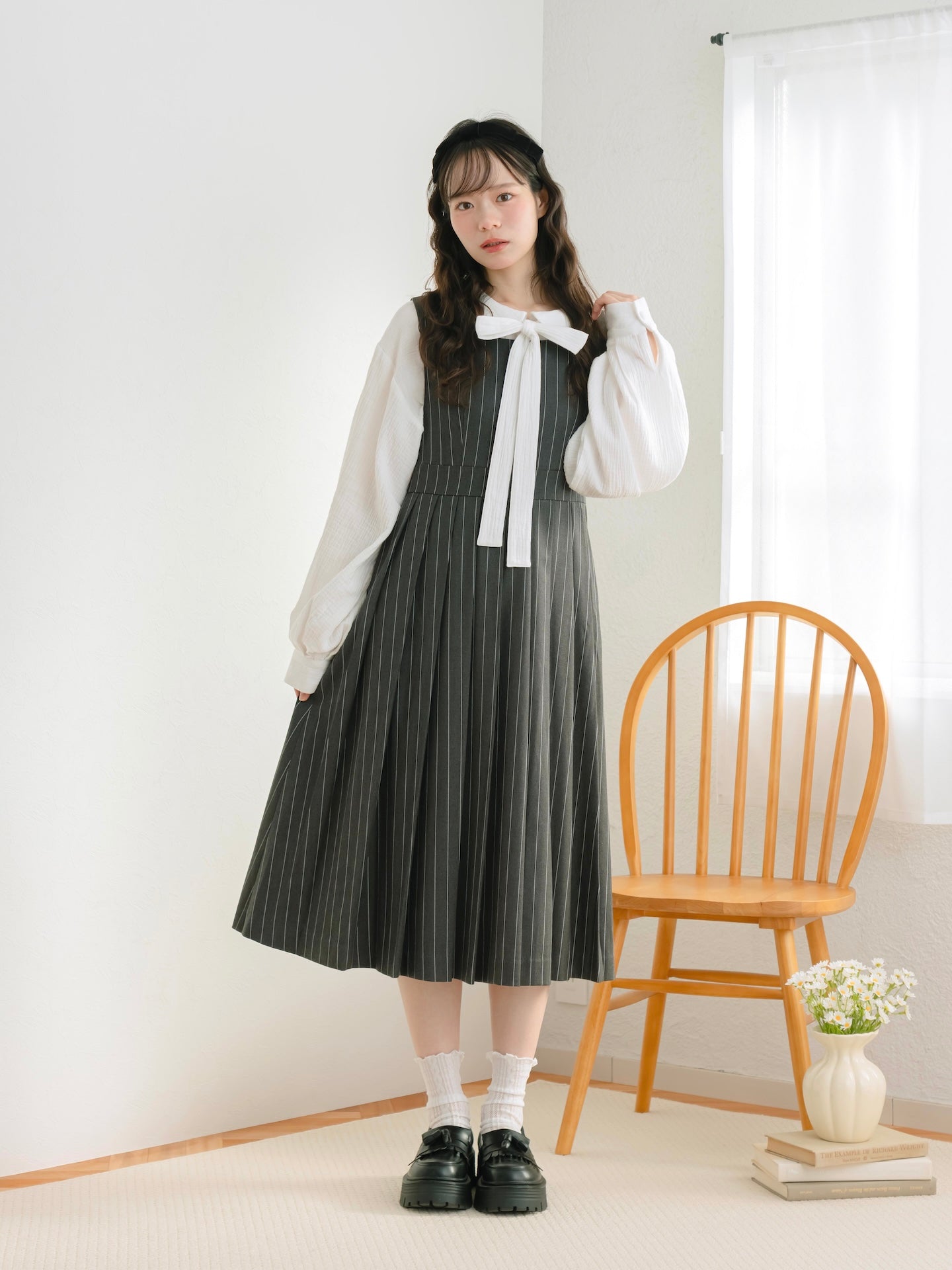 ストライプジャンパースカート – mero boutique 2018