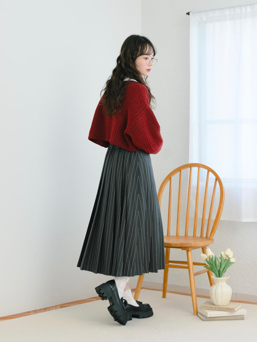 厚底タッセルローファー