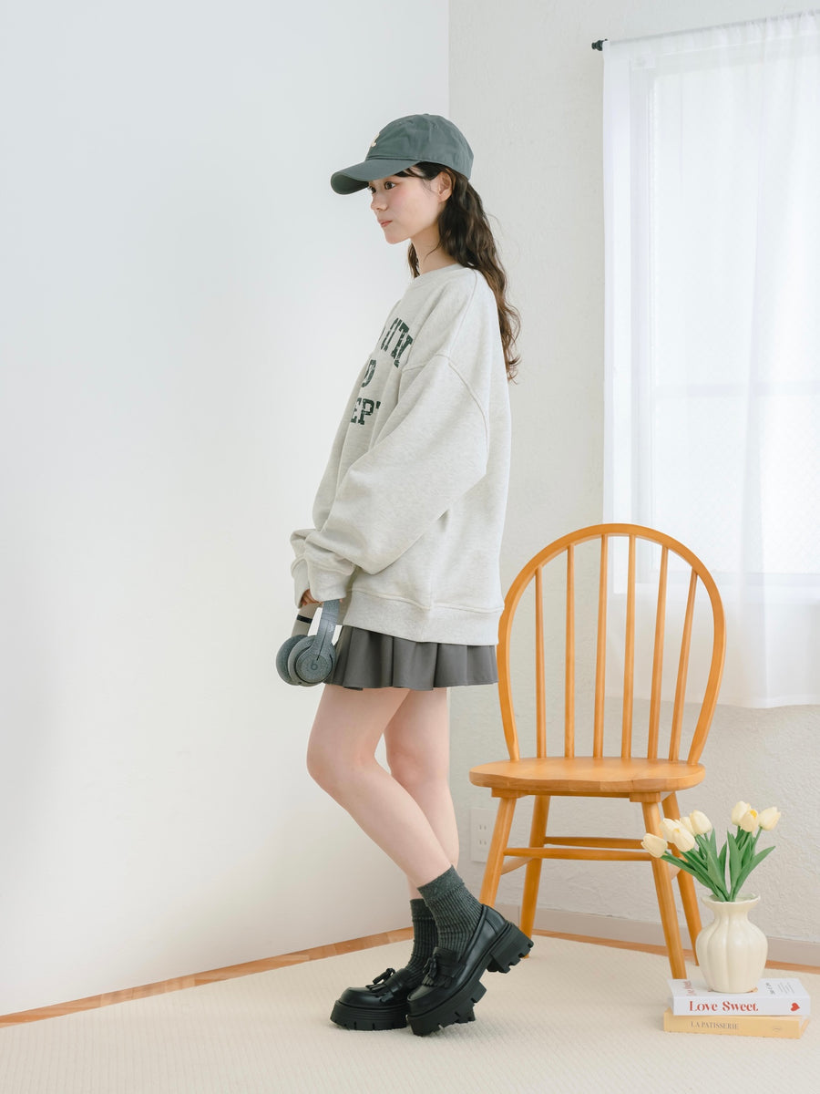 厚底タッセルローファー