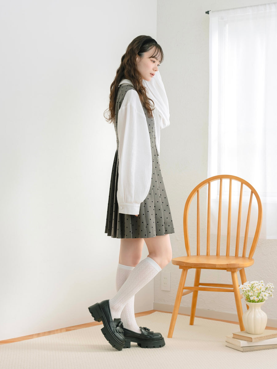 ドットジャンパースカート