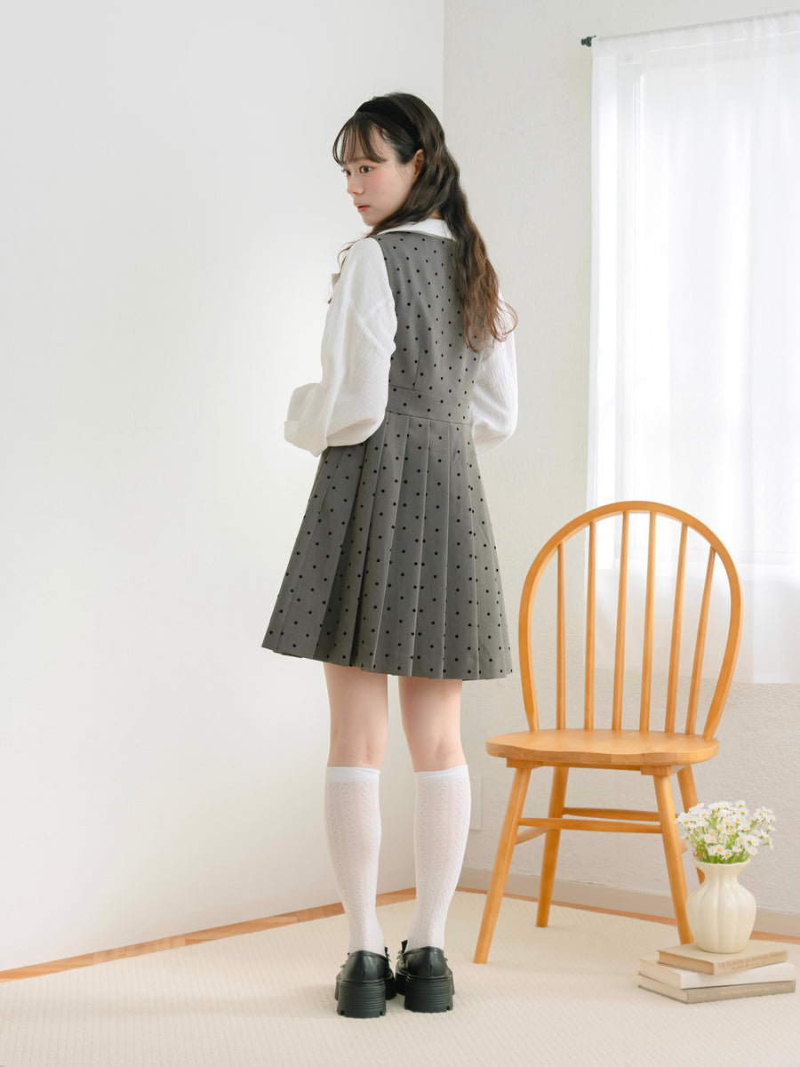 ドットジャンパースカート