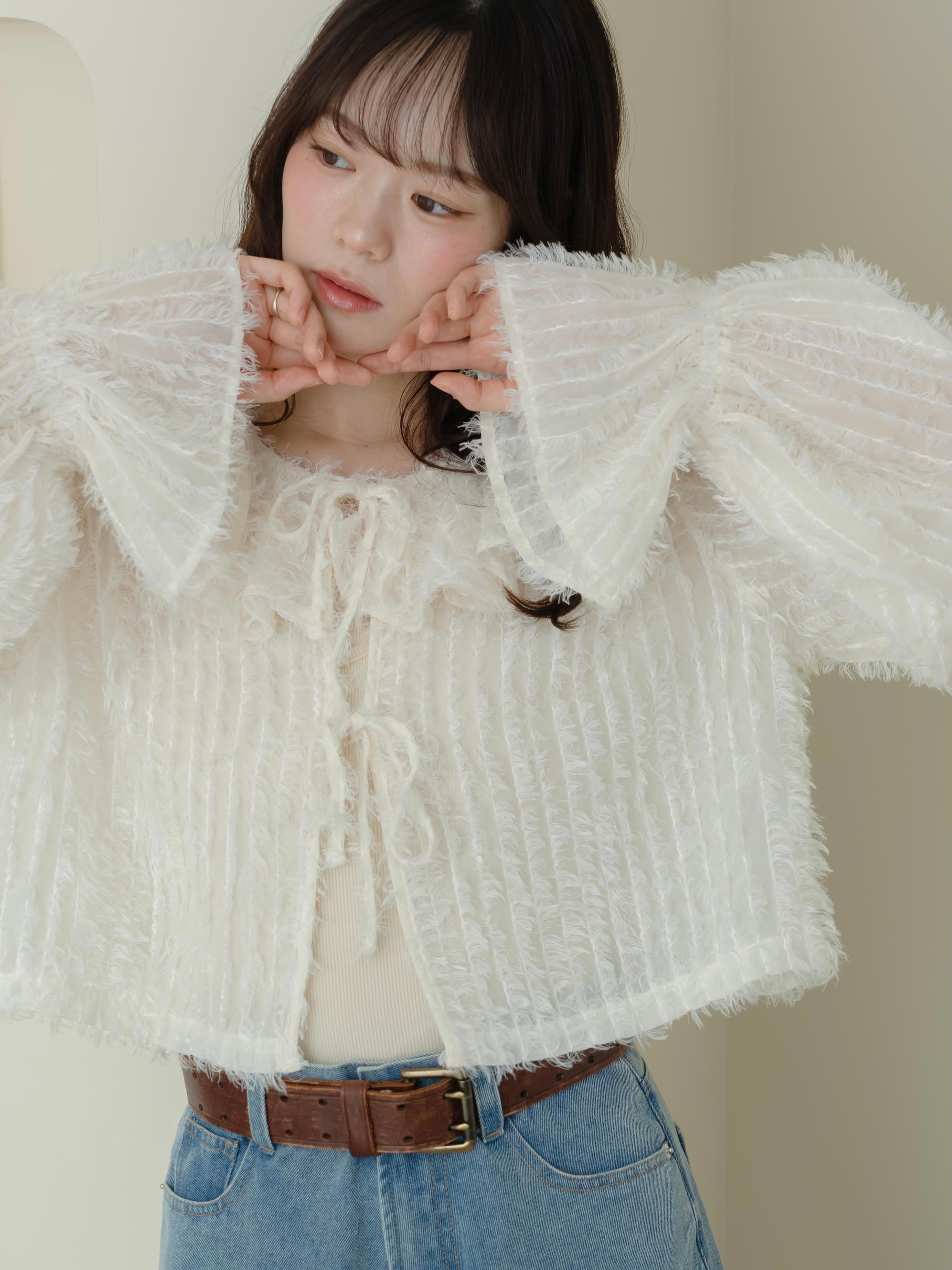 ふわふわシアーブラウス – mero boutique 2018
