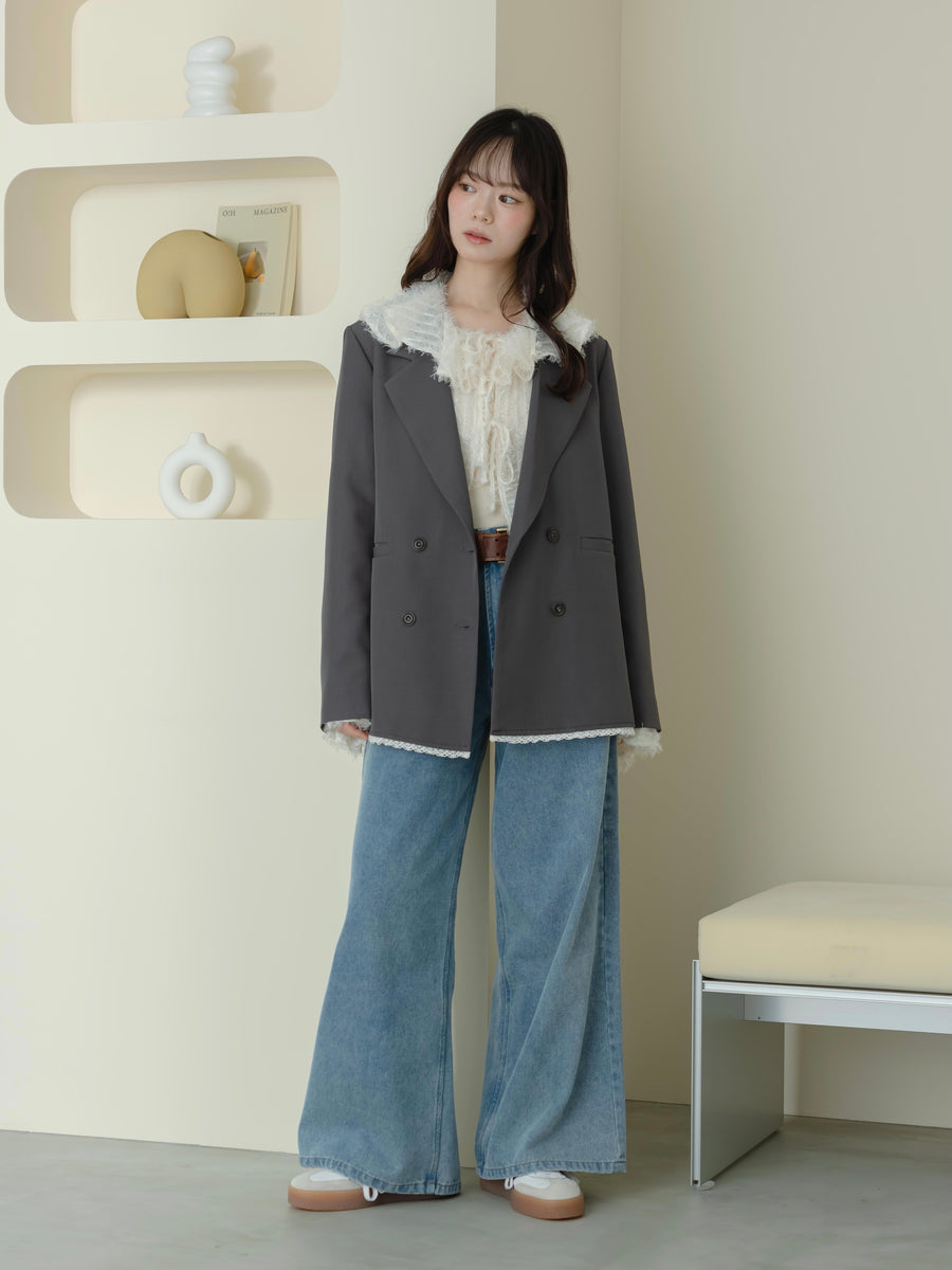 ふわふわシアーブラウス