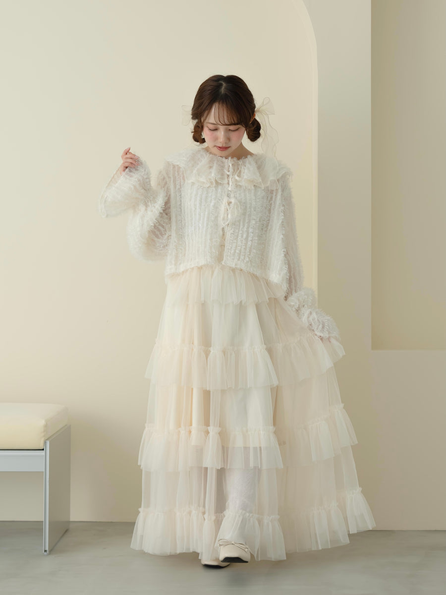 long tulle skirt