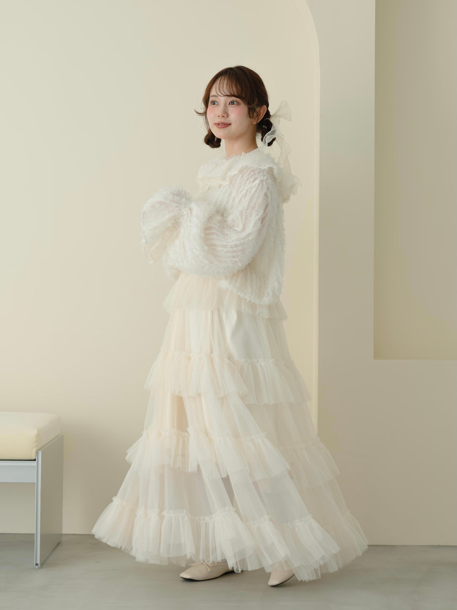 long tulle skirt