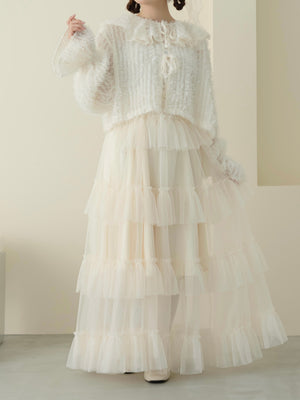 long tulle skirt
