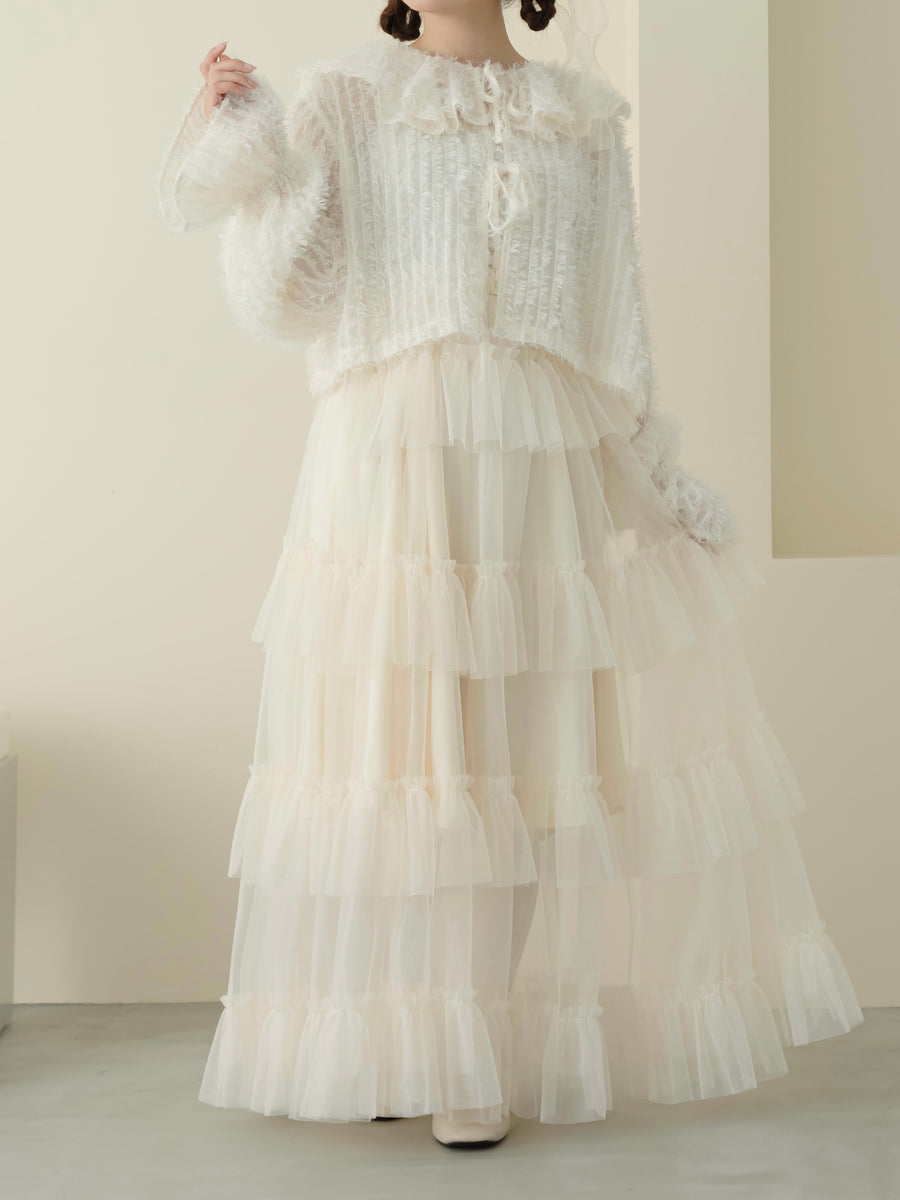 long tulle skirt