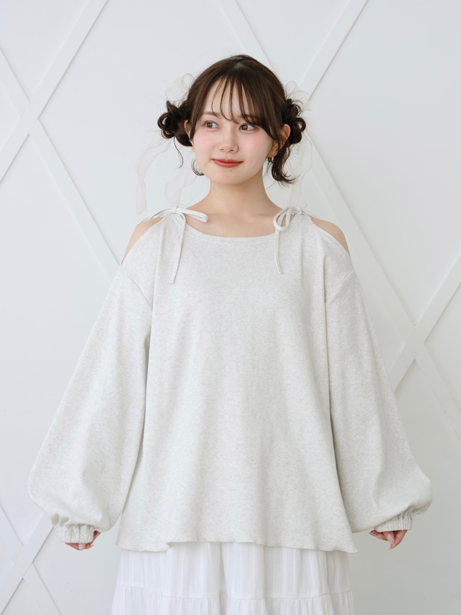 リボンフリルメロウトップス