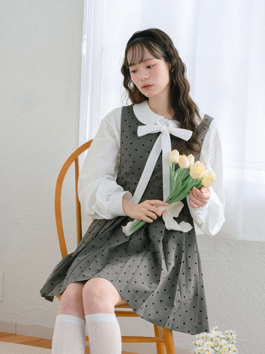 ドットジャンパースカート