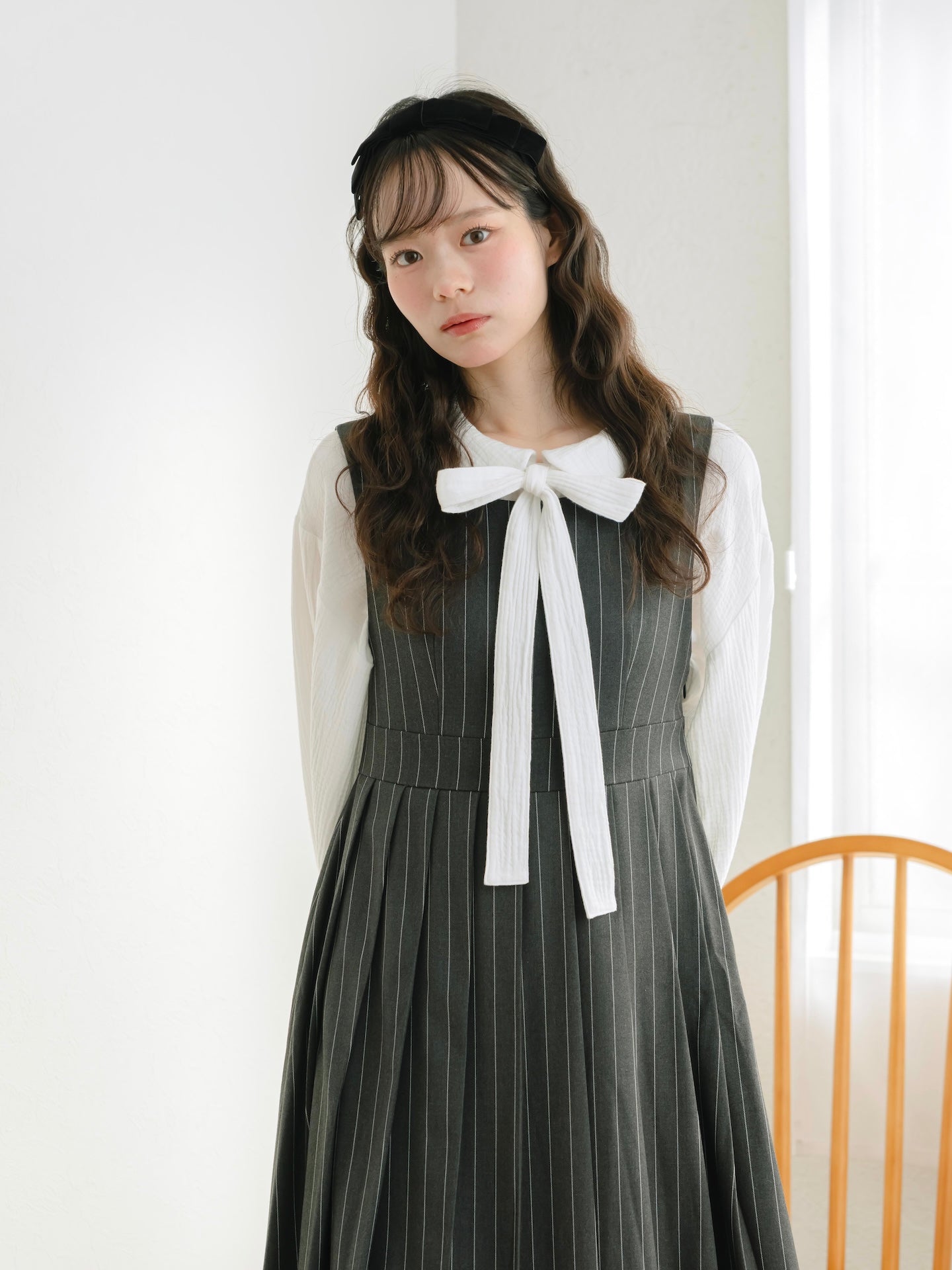 ストライプジャンパースカート – mero boutique 2018