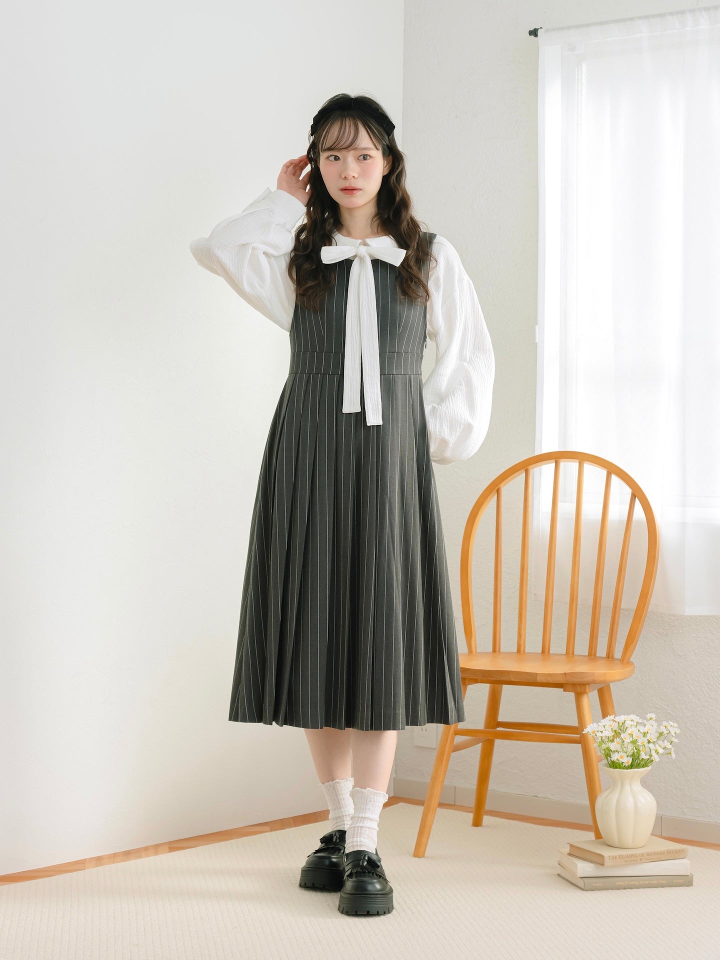 ストライプジャンパースカート – mero boutique 2018