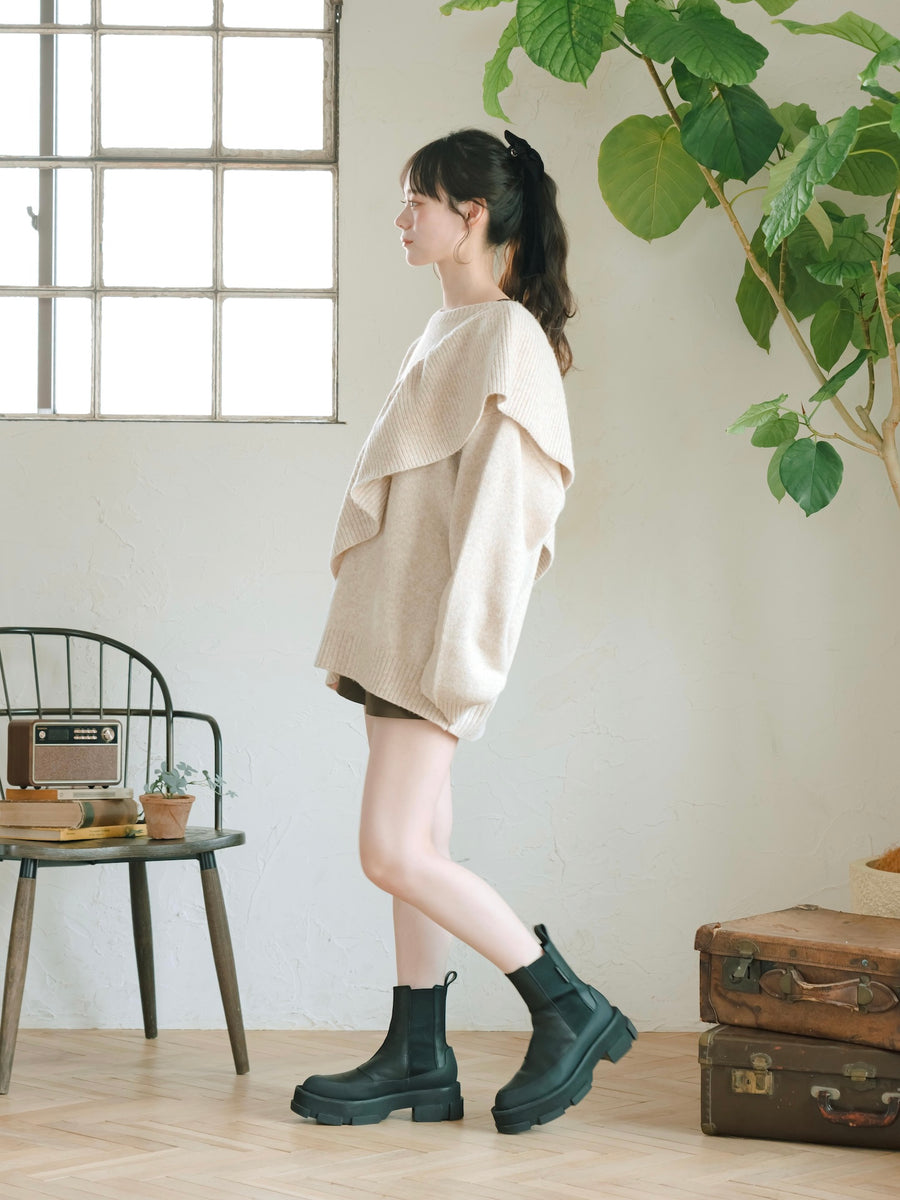 3wayフリルニット