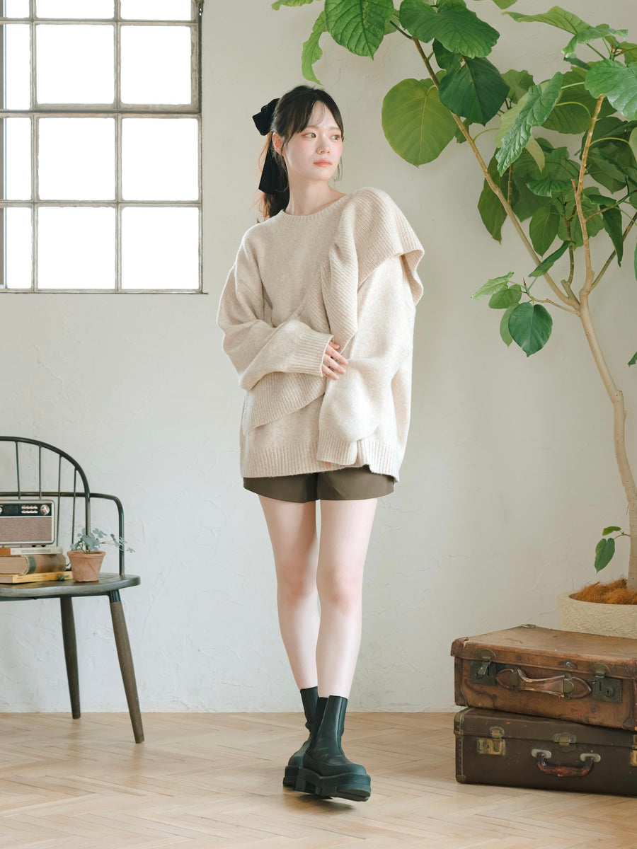 3wayフリルニット