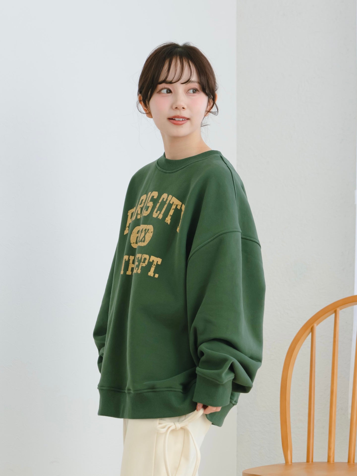 カレッジロゴスウェット　カーキ カレッジロゴスウェット【新色追加】 – mero boutique 2018
