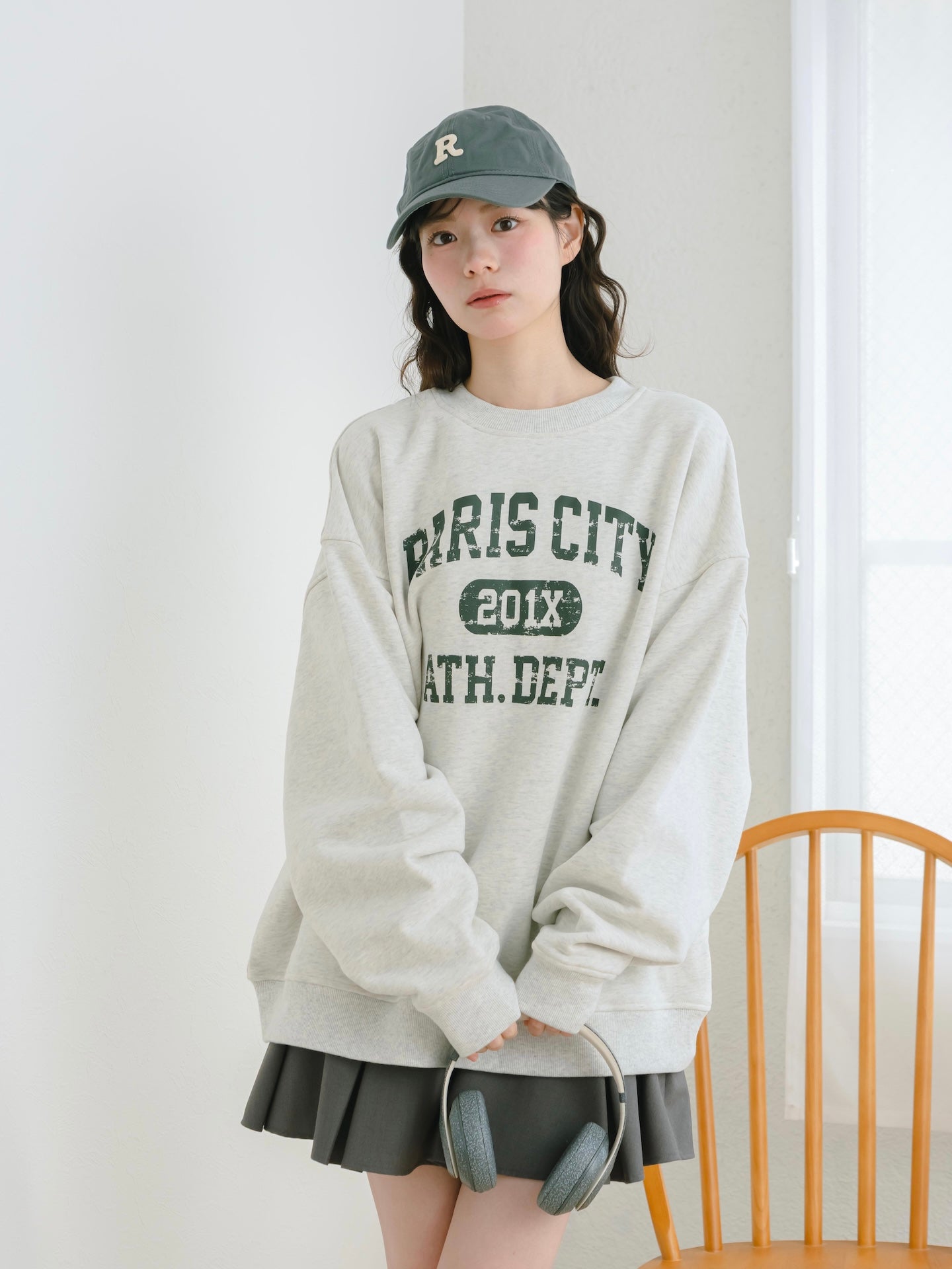 カレッジロゴスウェット　カーキ カレッジロゴスウェット【新色追加】 – mero boutique 2018