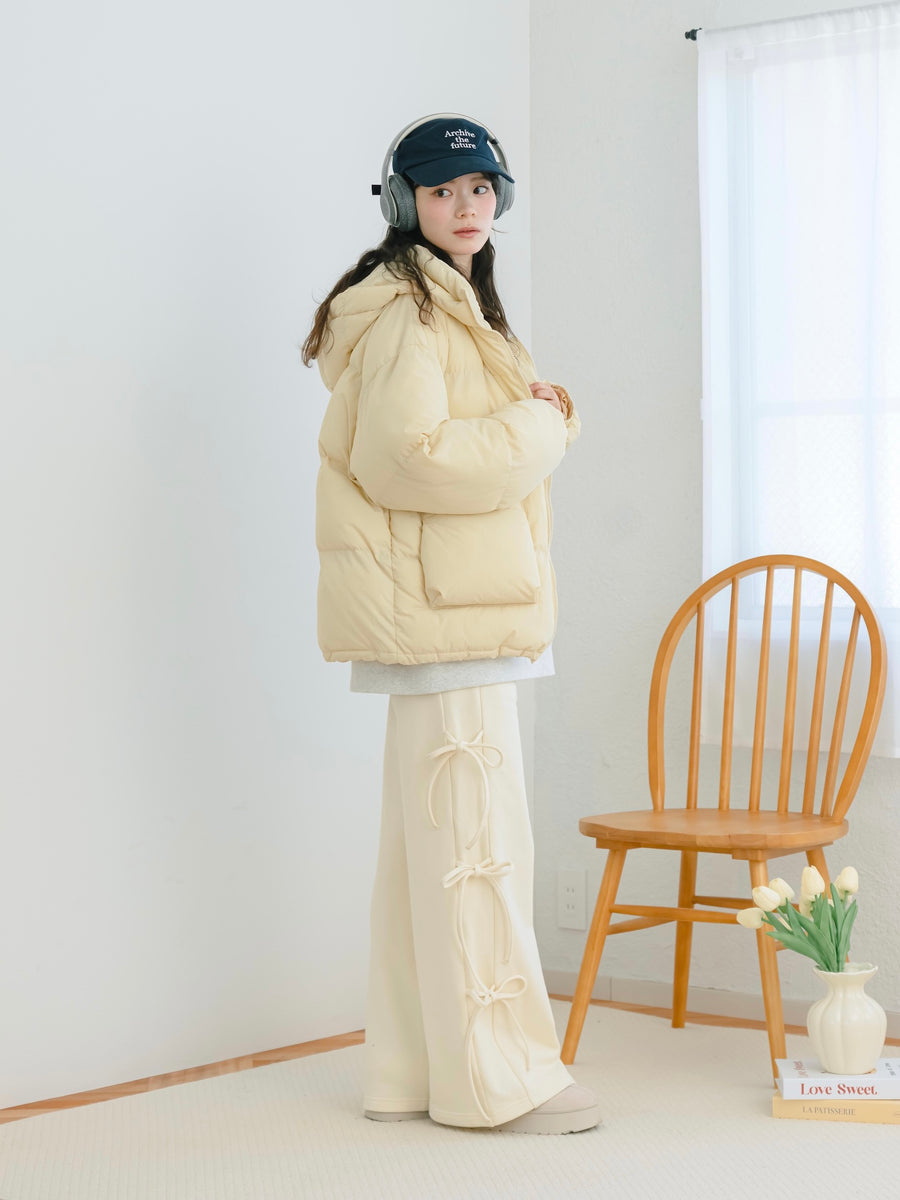 サイドリボンスウェットパンツ