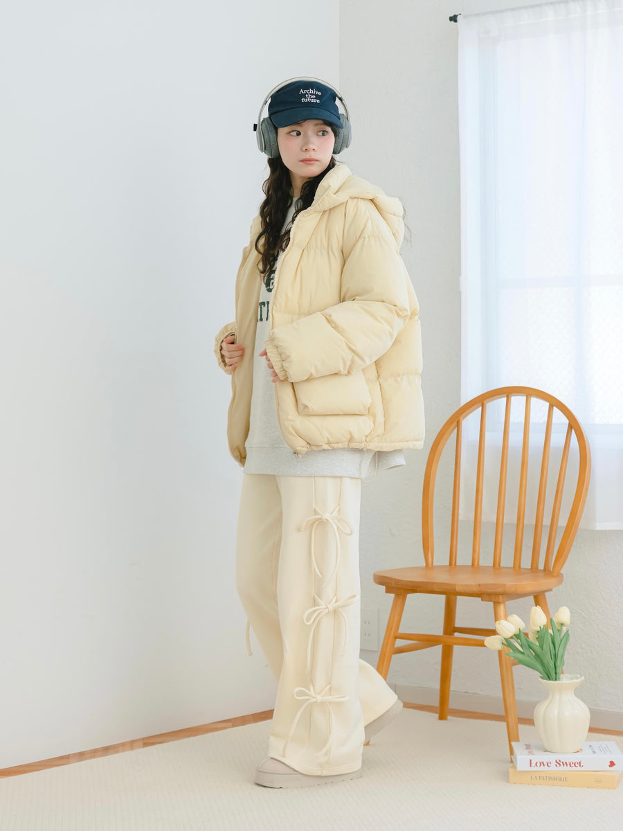 サイドリボンスウェットパンツ
