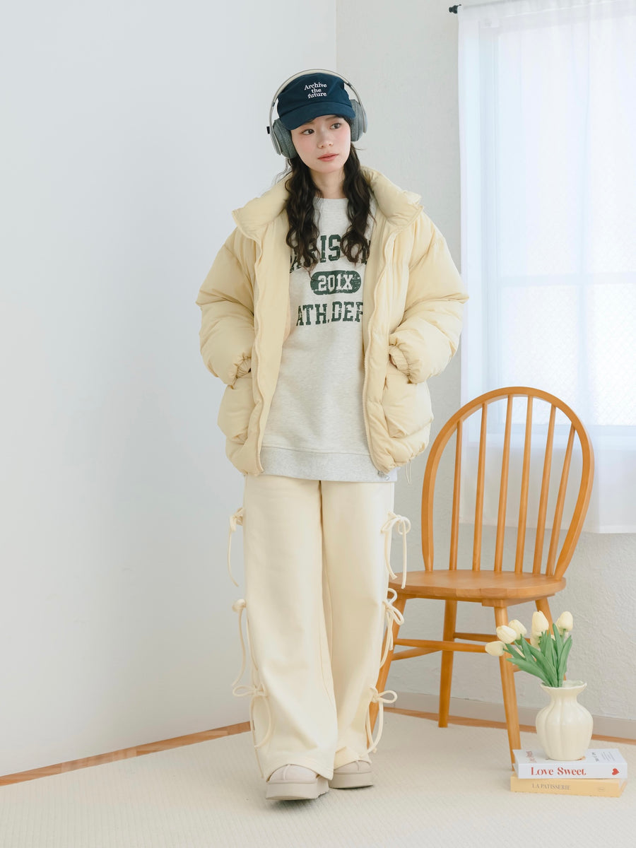 サイドリボンスウェットパンツ