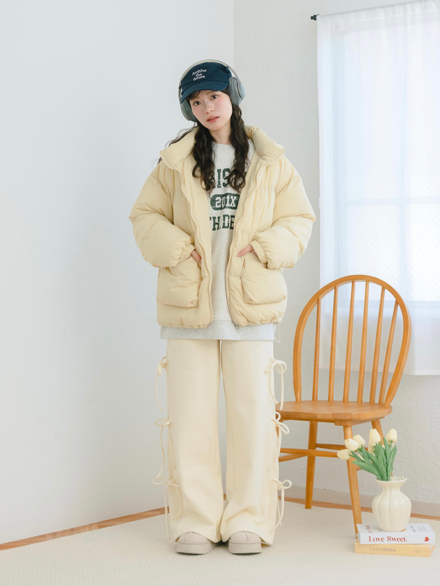 サイドリボンスウェットパンツ