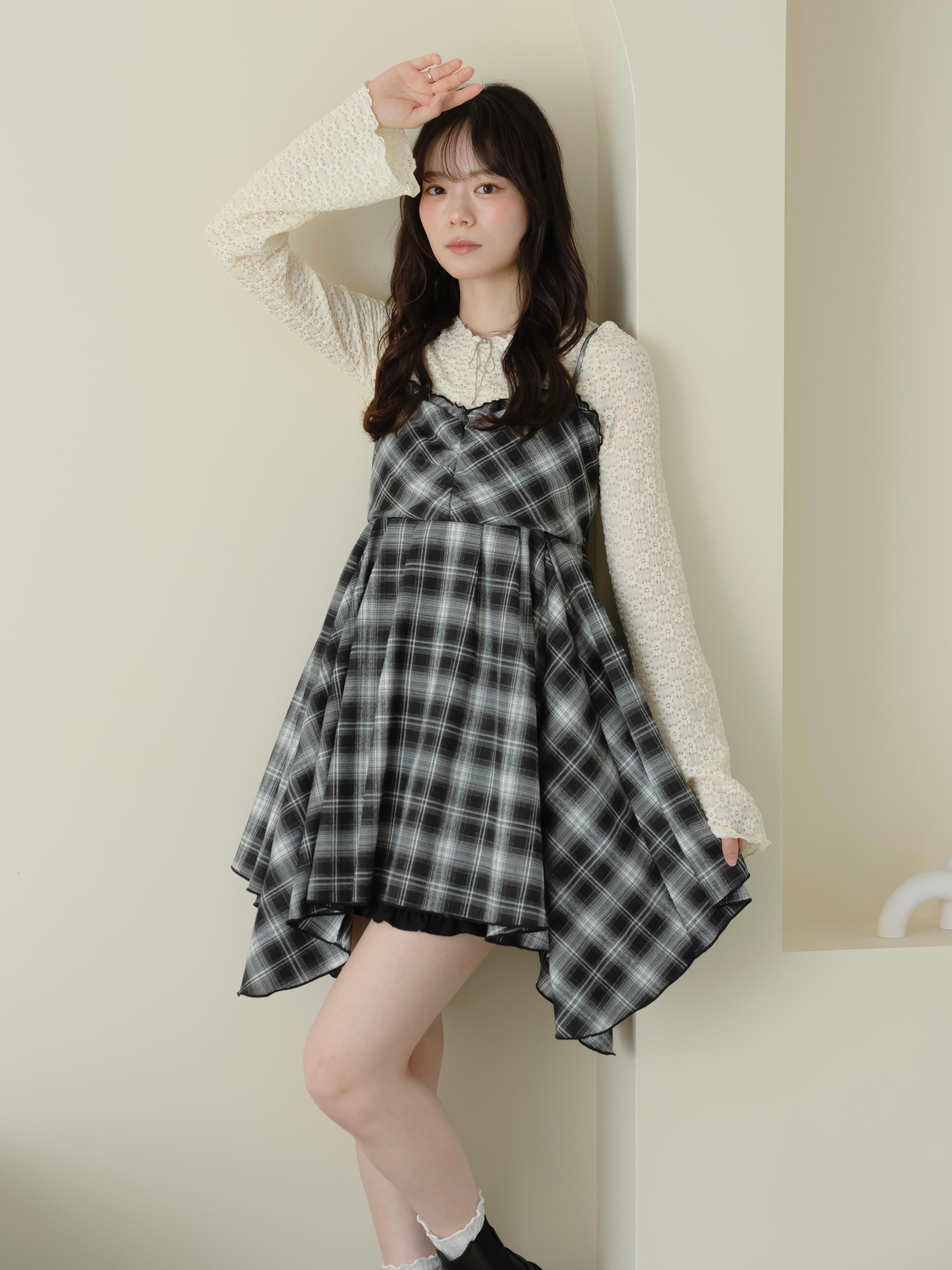チェックイレヘムキャミワンピース【9月29日発売開始】 – mero