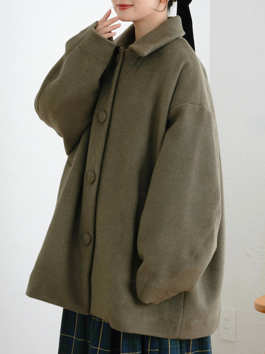 オーバーサイズミドルコート