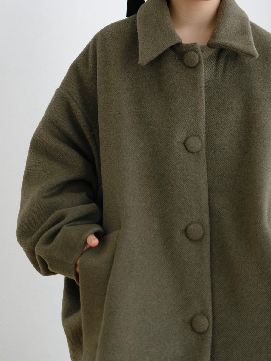 オーバーサイズミドルコート