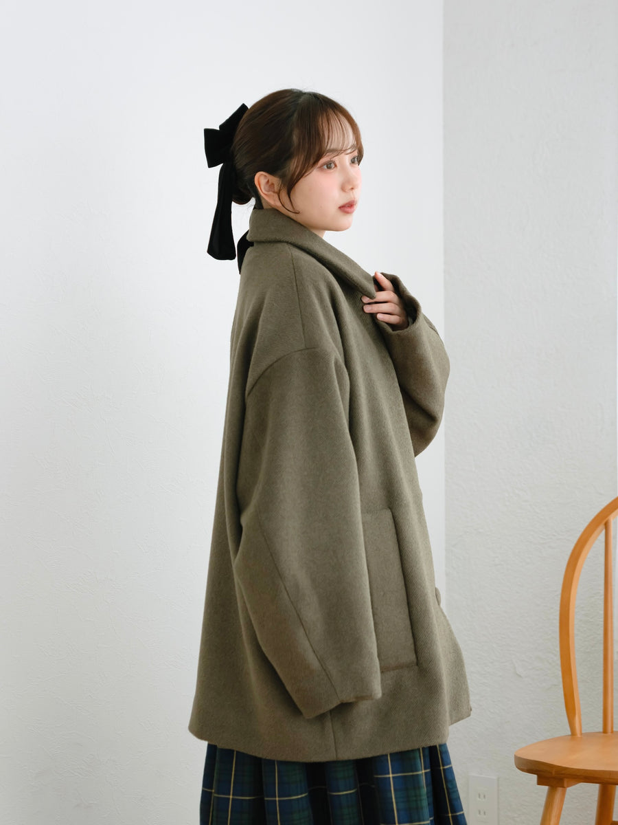 オーバーサイズミドルコート