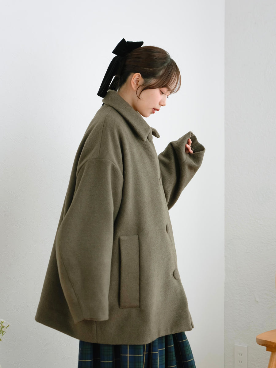 オーバーサイズミドルコート
