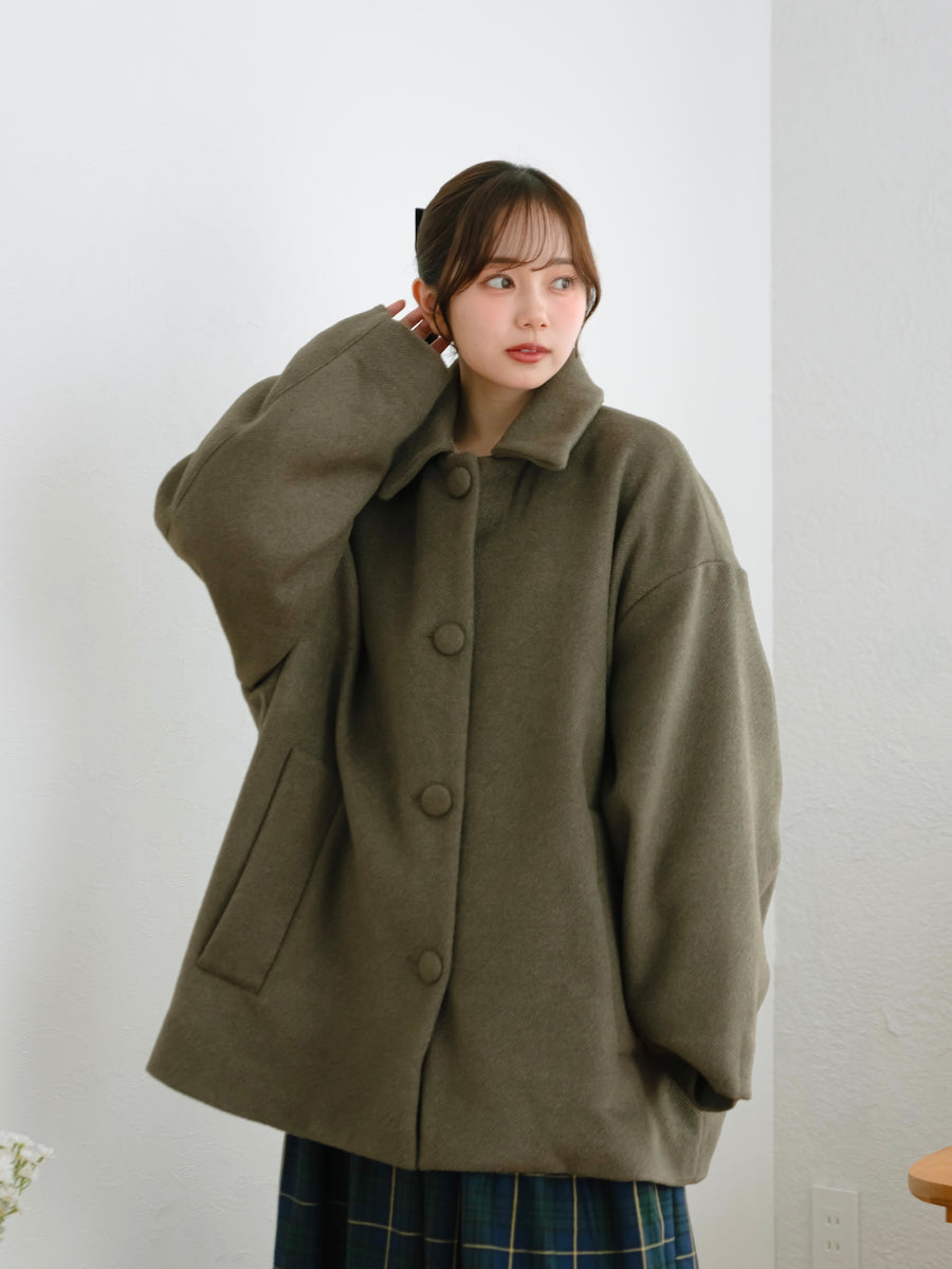 オーバーサイズミドルコート