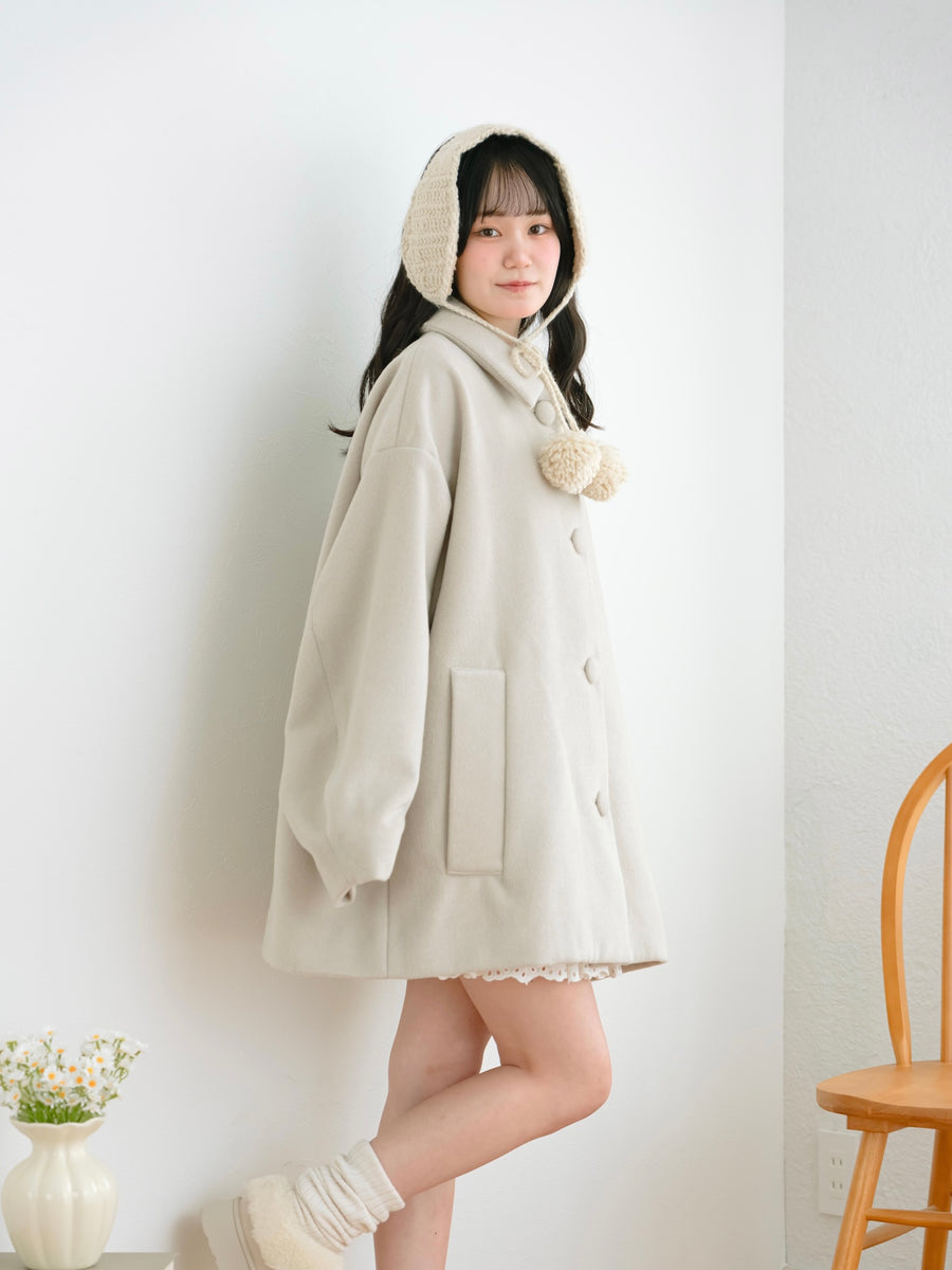 オーバーサイズミドルコート