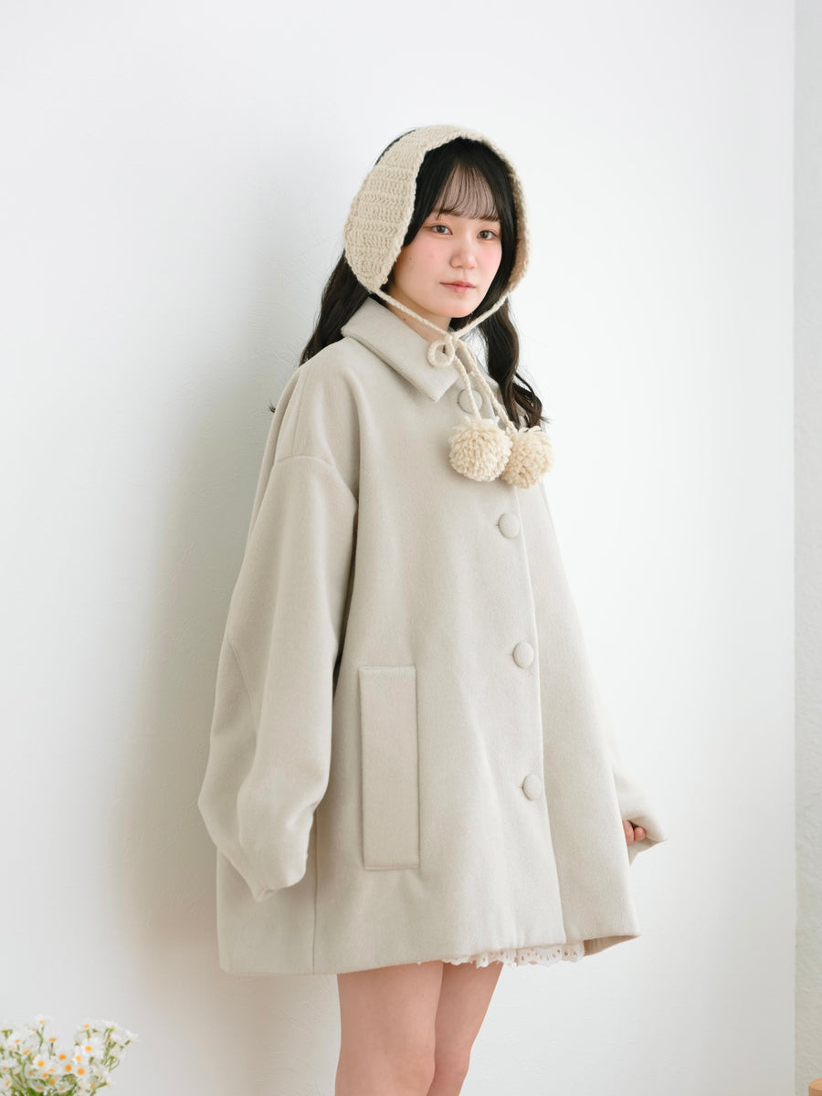 オーバーサイズミドルコート