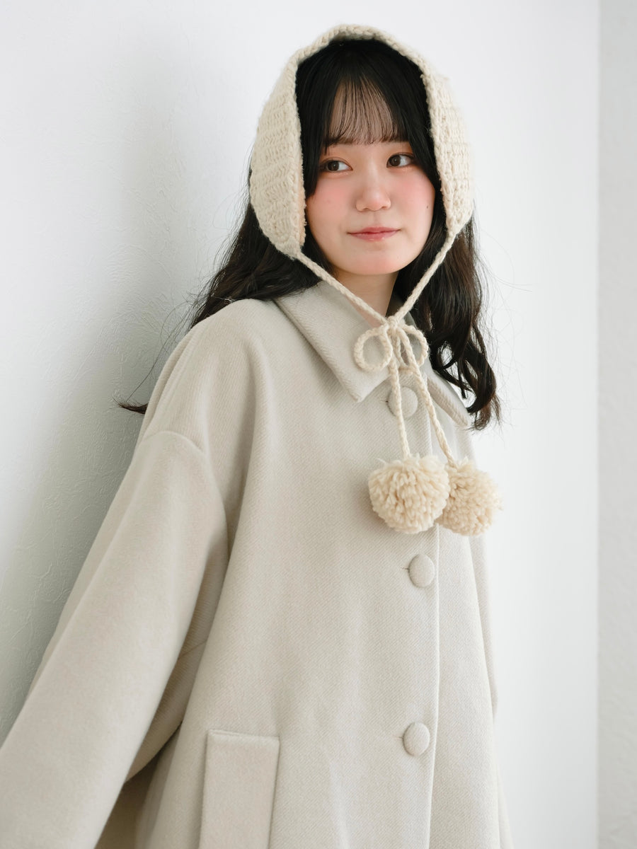 オーバーサイズミドルコート