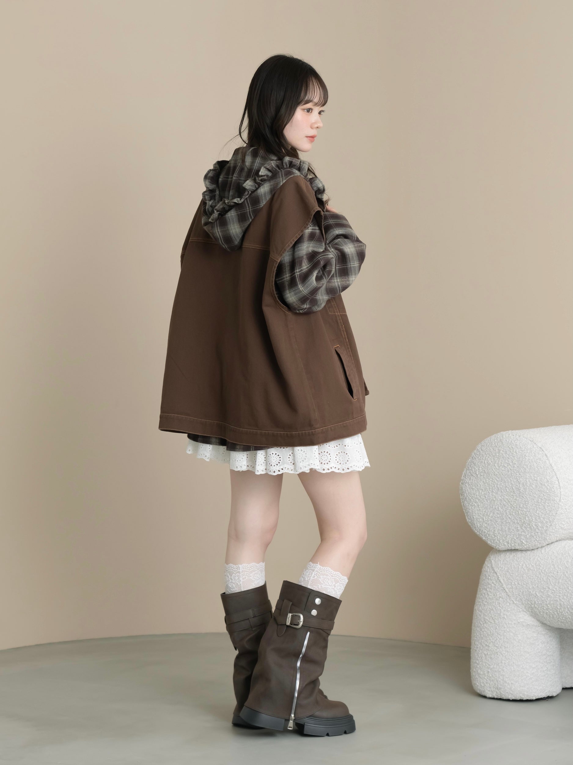 リボンデニムベスト – mero boutique 2018