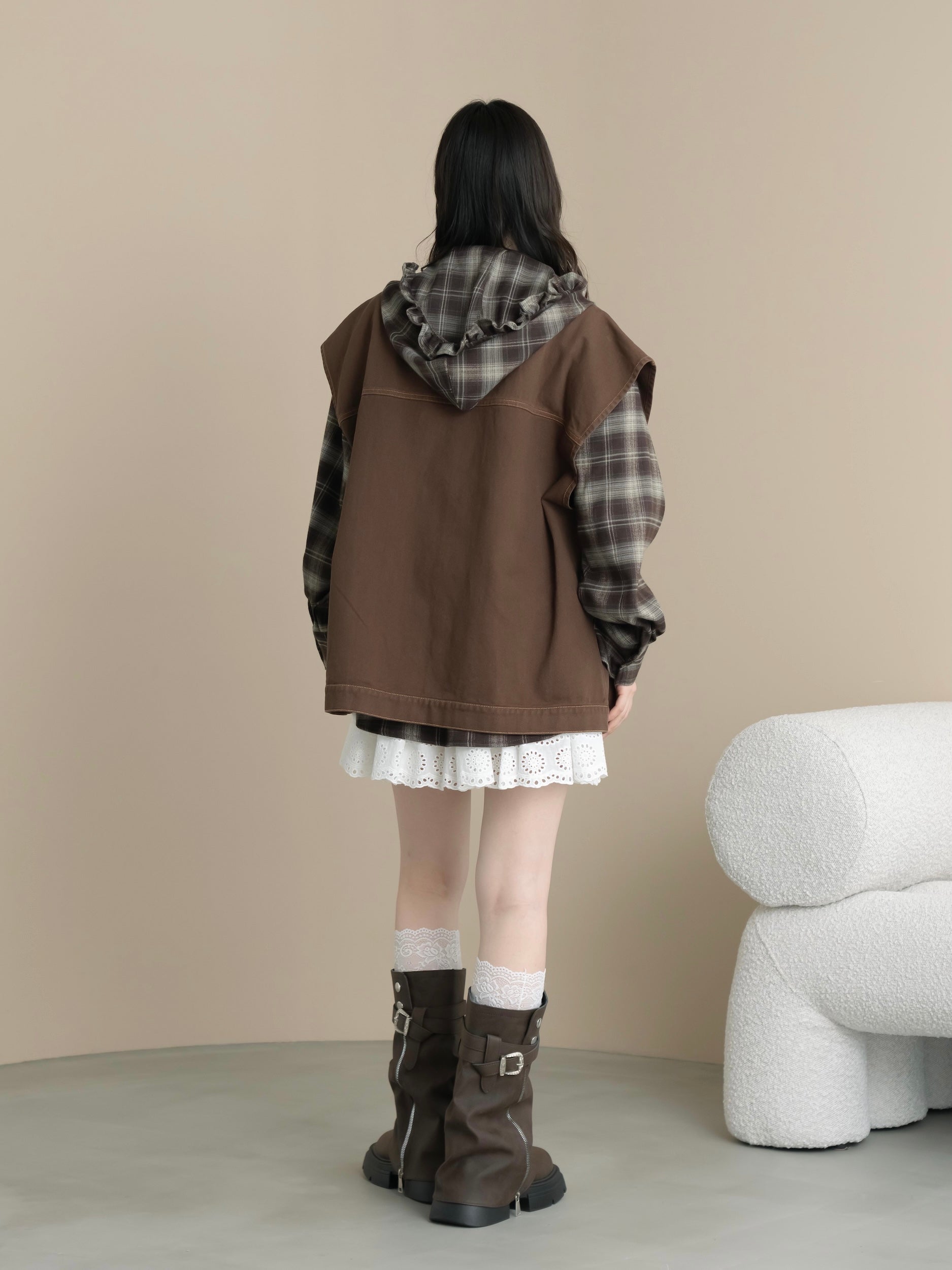 リボンデニムベスト – mero boutique 2018