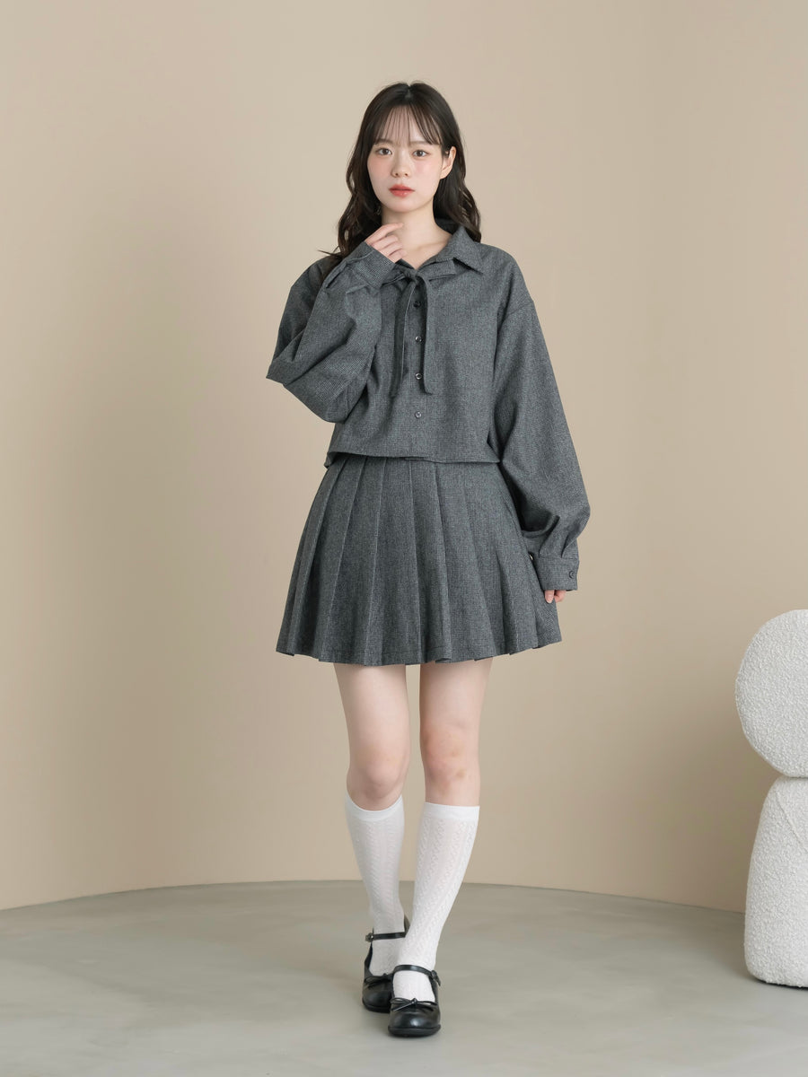 チェックリボンセットアップ【9月15日再入荷&新色追加】