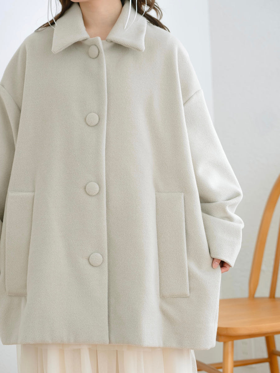 オーバーサイズミドルコート