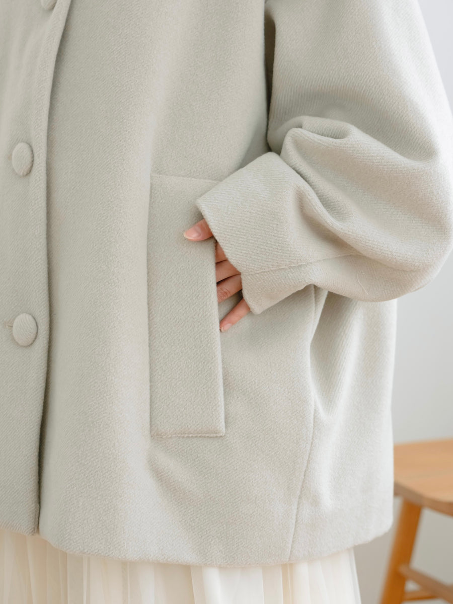 オーバーサイズミドルコート