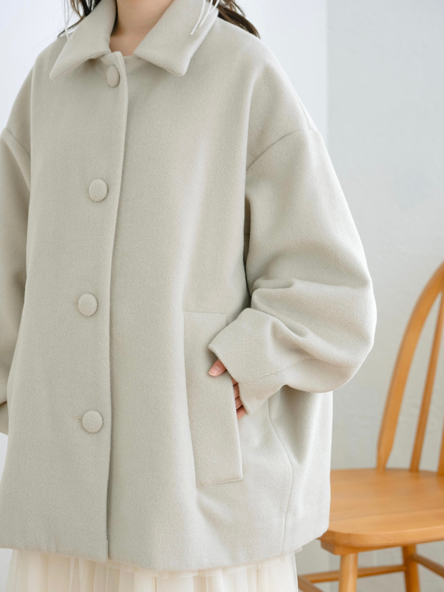 オーバーサイズミドルコート