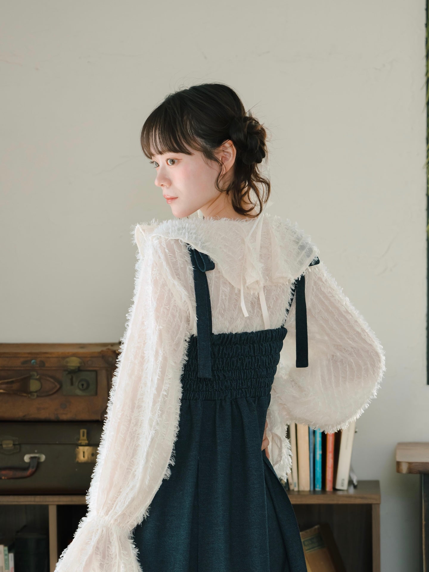メロメロキャミワンピ➕ボンネットずきんズM・Lサイズ。ボンネットずきんズS デニムキャミワンピース – mero boutique 2018