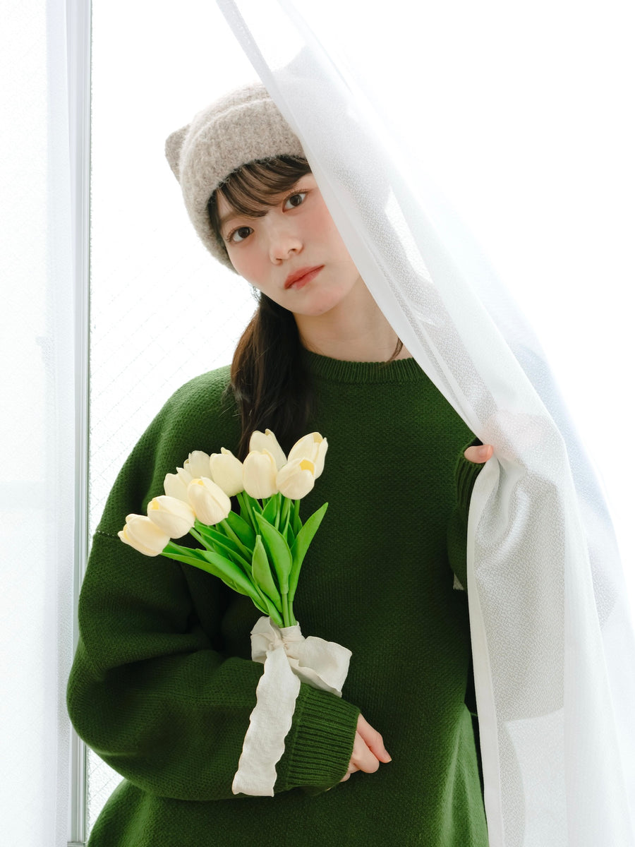 ネコミミニット帽