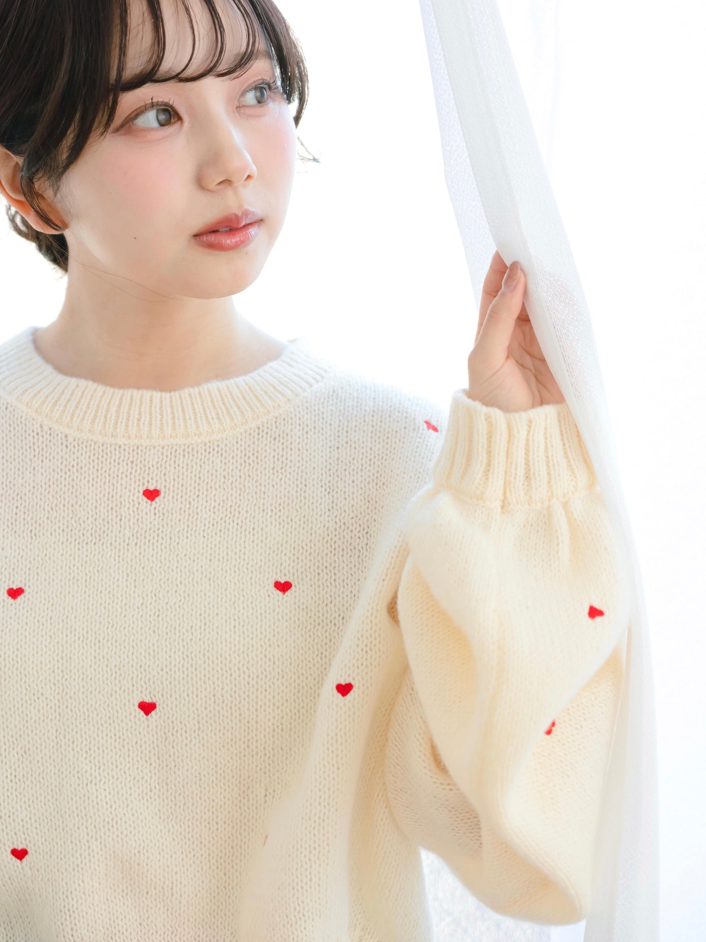ハート刺繍ゆるニット – mero boutique 2018