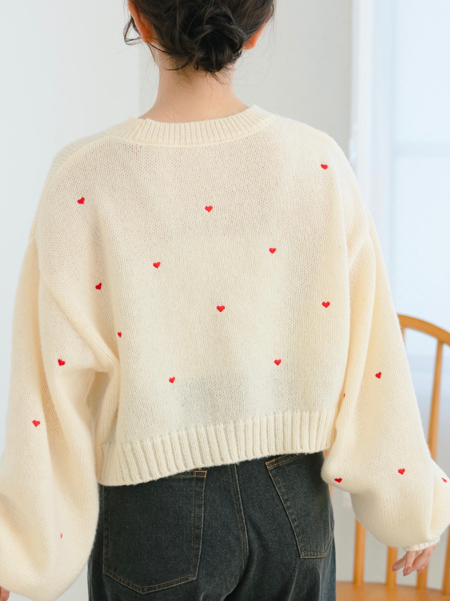ハート刺繍ゆるニット – mero boutique 2018