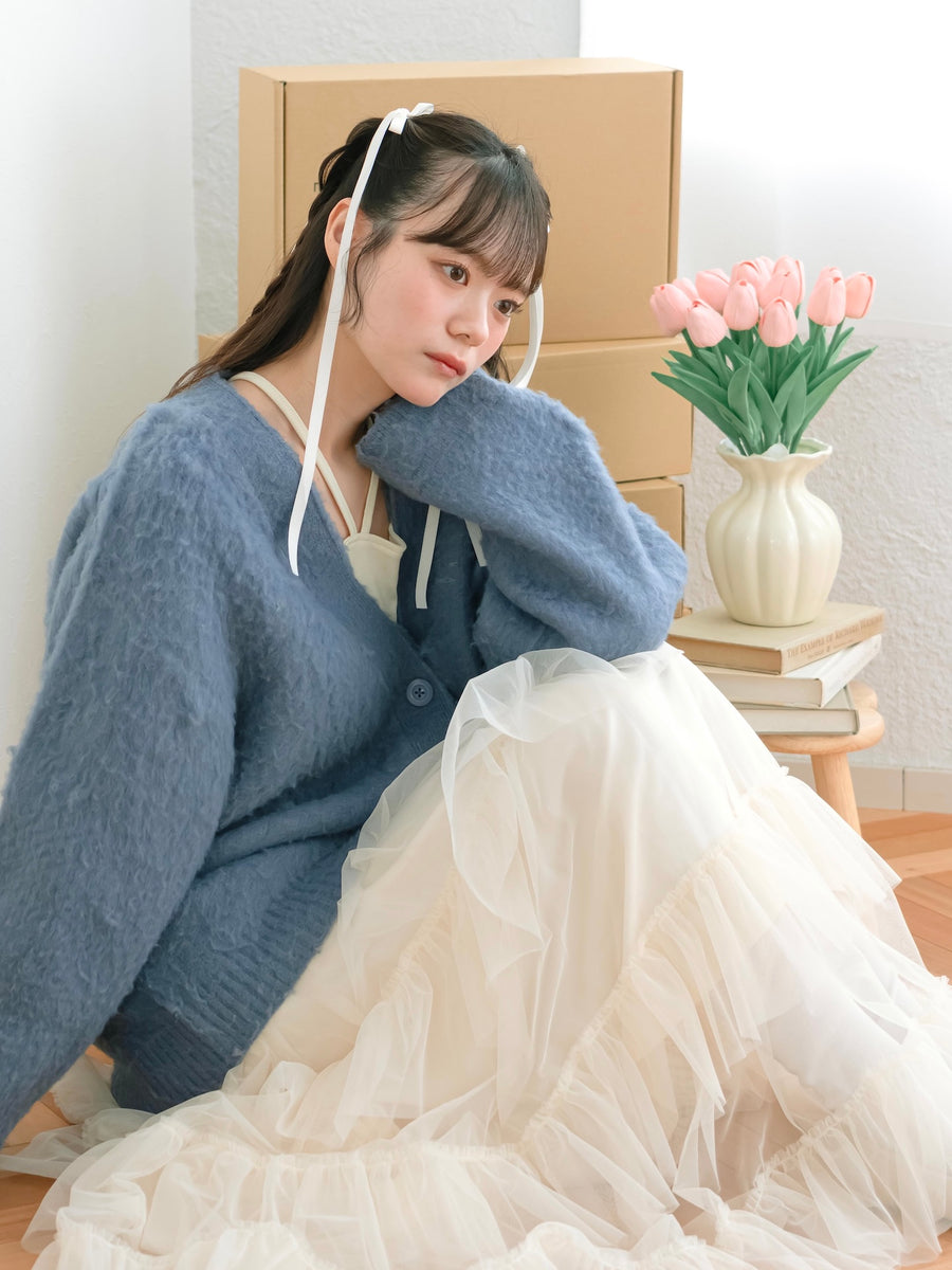 ロングチュールスカート