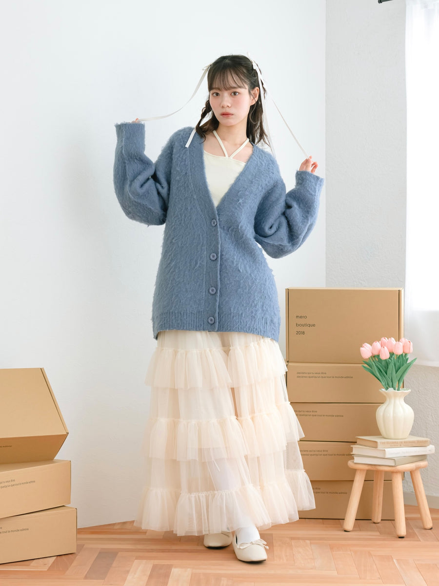 ロングチュールスカート